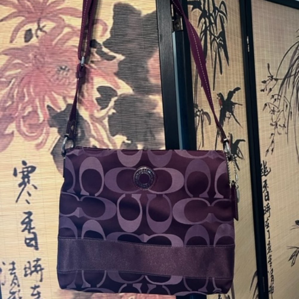 Purple Coach Crossbody